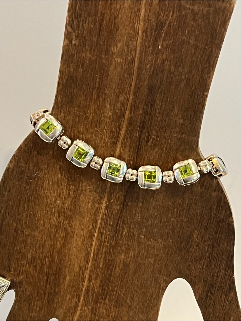 Sterling Silver Peridot Bracelet